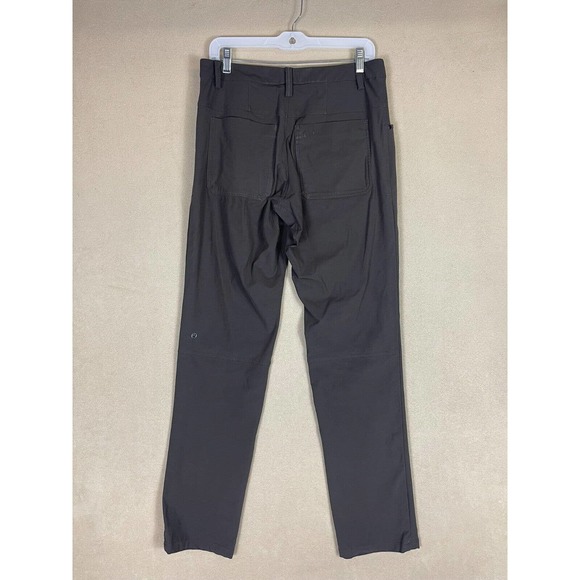 Lululemon Pants Adult 30 Brown Chino Casual Hiking Logo Everyday‎ Mens - Picture 9 of 10